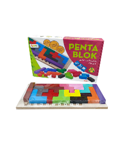 Eğitici Ahşap Oyuncak Penta Blok Aile Kutu Ve Eğlence Oyunu Katamino FİYAT SORUNLU