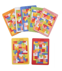 Eğitici Ahşap Oyuncak Tetris Blokları