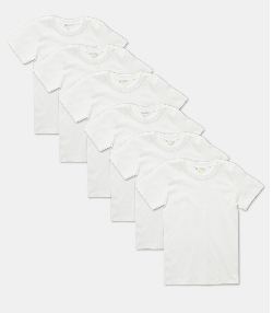 Erkek Çocuk Organik Pamuk Penye 6'Lı Paket T-Shirt 2004 5-6 Yaş